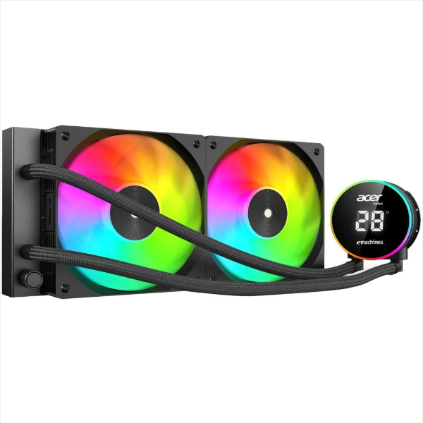 Acer AC240YN Black 240mm Liquid Cooler With Temperature Display