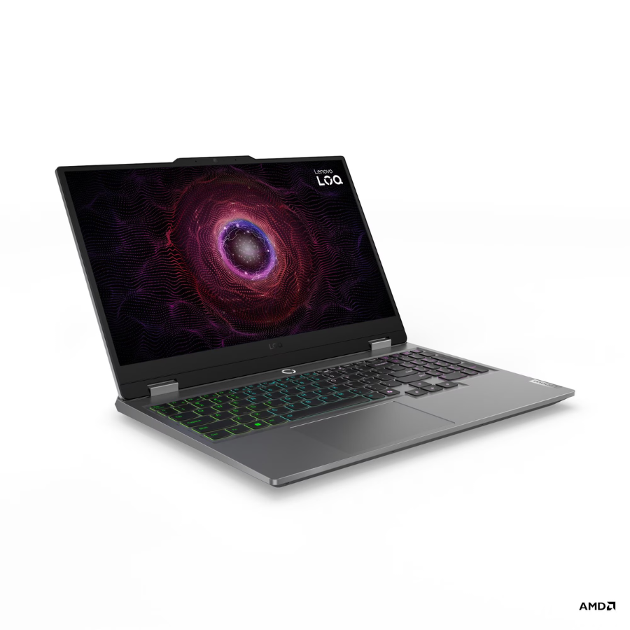 LENOVO LOQ 15ARP9 (83JC002VRM), AMD RYZEN 5 7235HS, 24GB DDR5, 512GB SSD, RTX 3050 6GB, 15.6 INCH FHD (1920x1080) 144Hz, OS NO, LUNA GREY LAPTOP